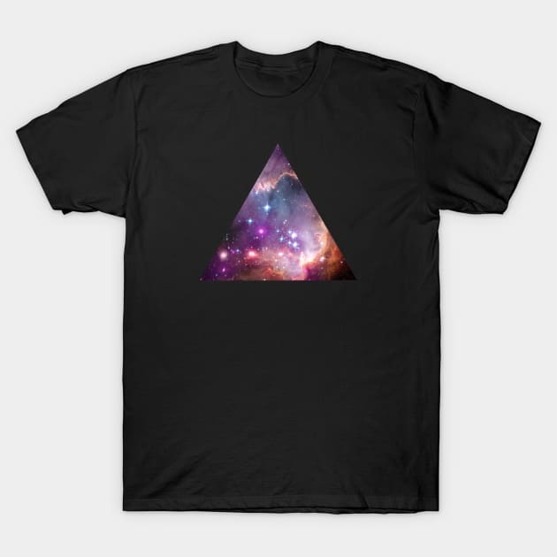 Triangle Galaxy T-Shirt by mackenziestith